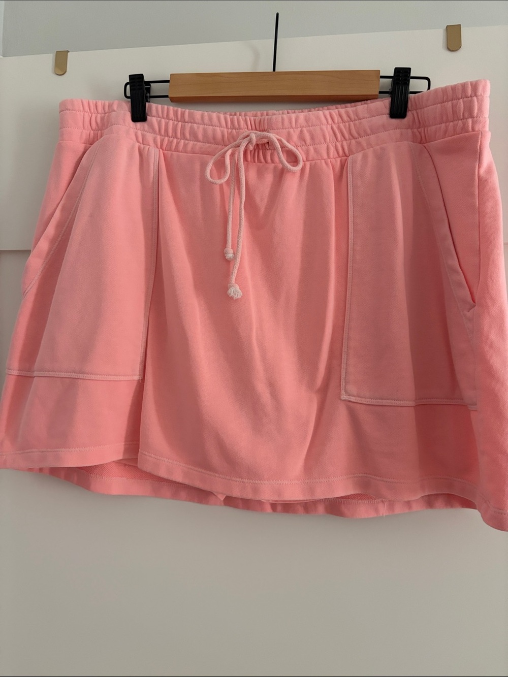 Lilly Pulitzer Coral Pink Drawstring Skort with Pockets